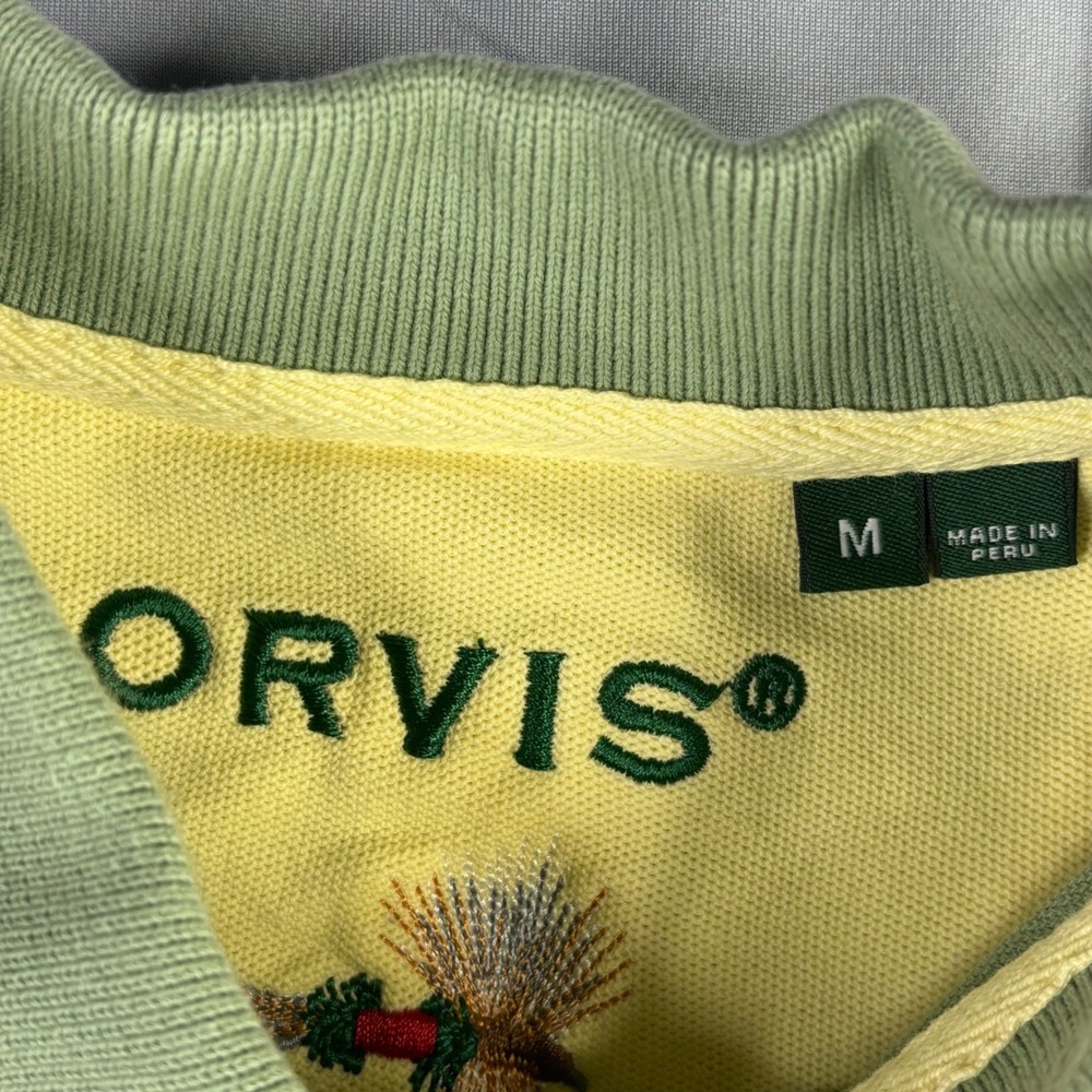 Adidas Orvis Polo Shirt Bundle Men Medium Grey Green Striped Golf Athletic 3pk - Picture 8 of 11